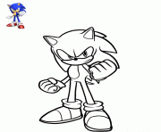 Coloriage sonikku sonic le herisson